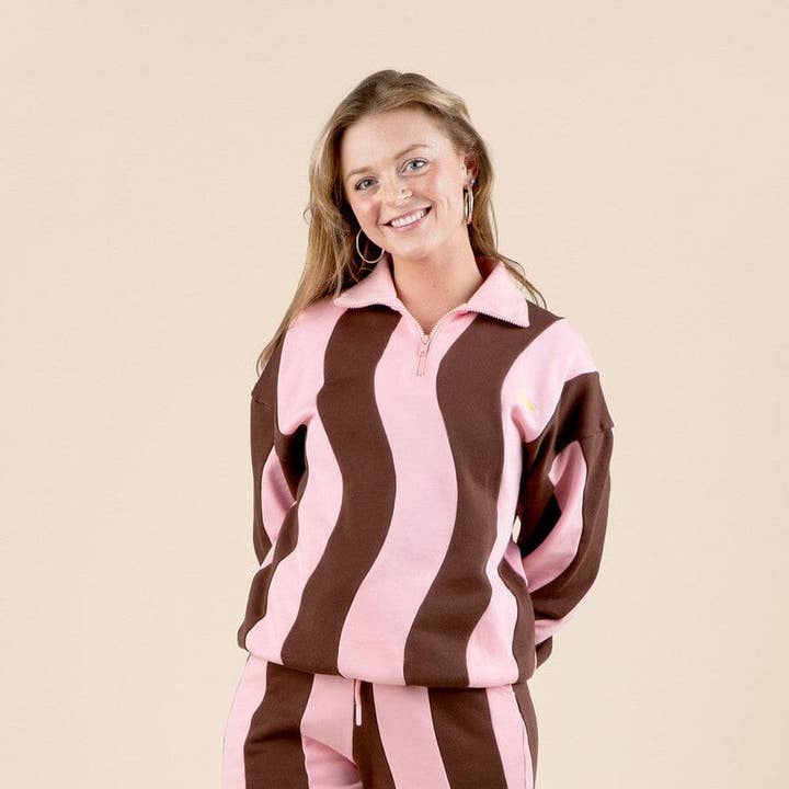 Ziggy Cotton Human Quarter-Zip Sweatshirt for wholesale by Sunbean