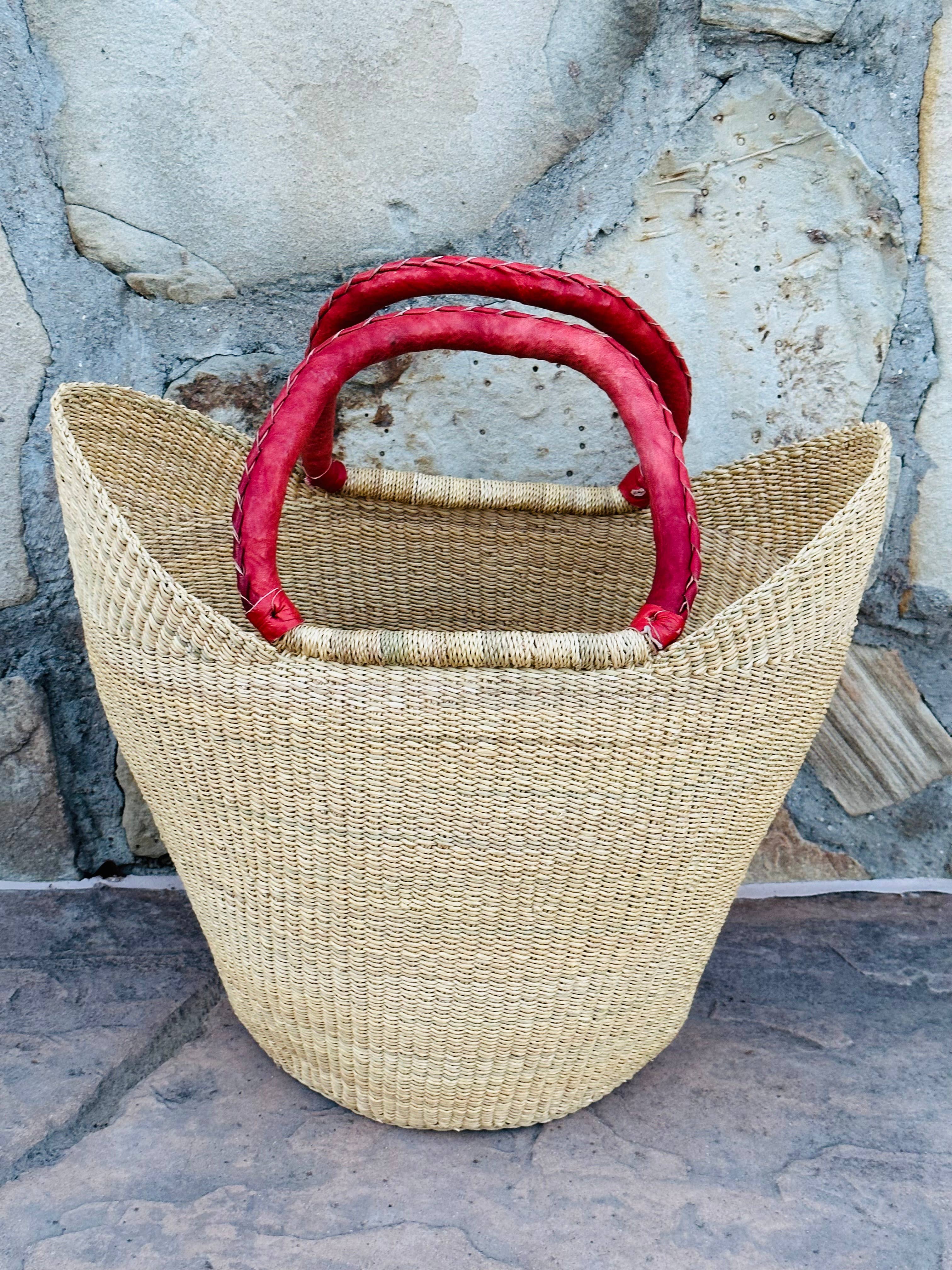 The African Home Goods - Wholesale Beach Bag - African Natural Ghana U-Shopper Yikene Beach Tote Bag5