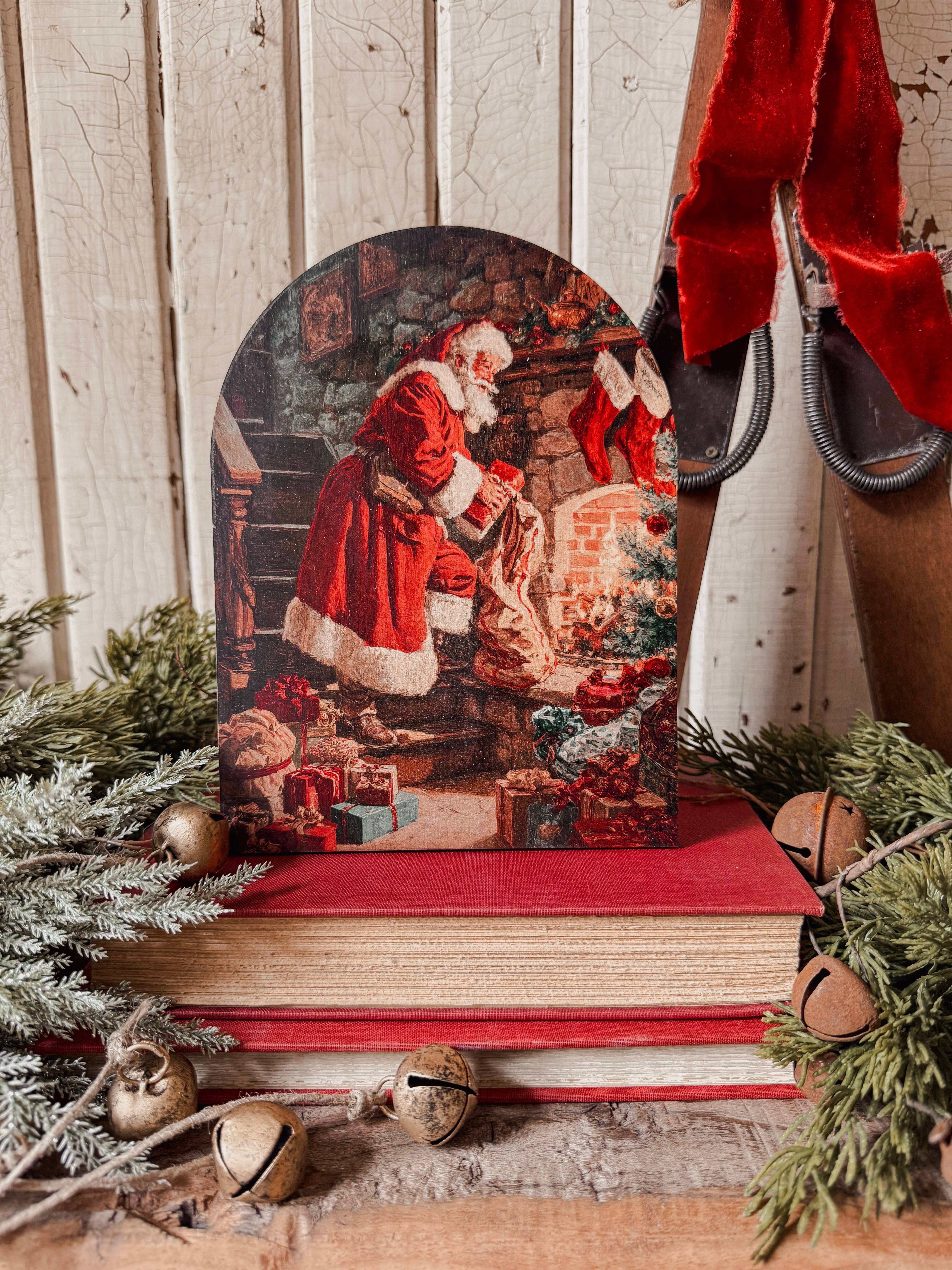 WillowBee Signs & Designs - Vente Pancarte - Enseigne en bois arqué de Noël pour étagère1