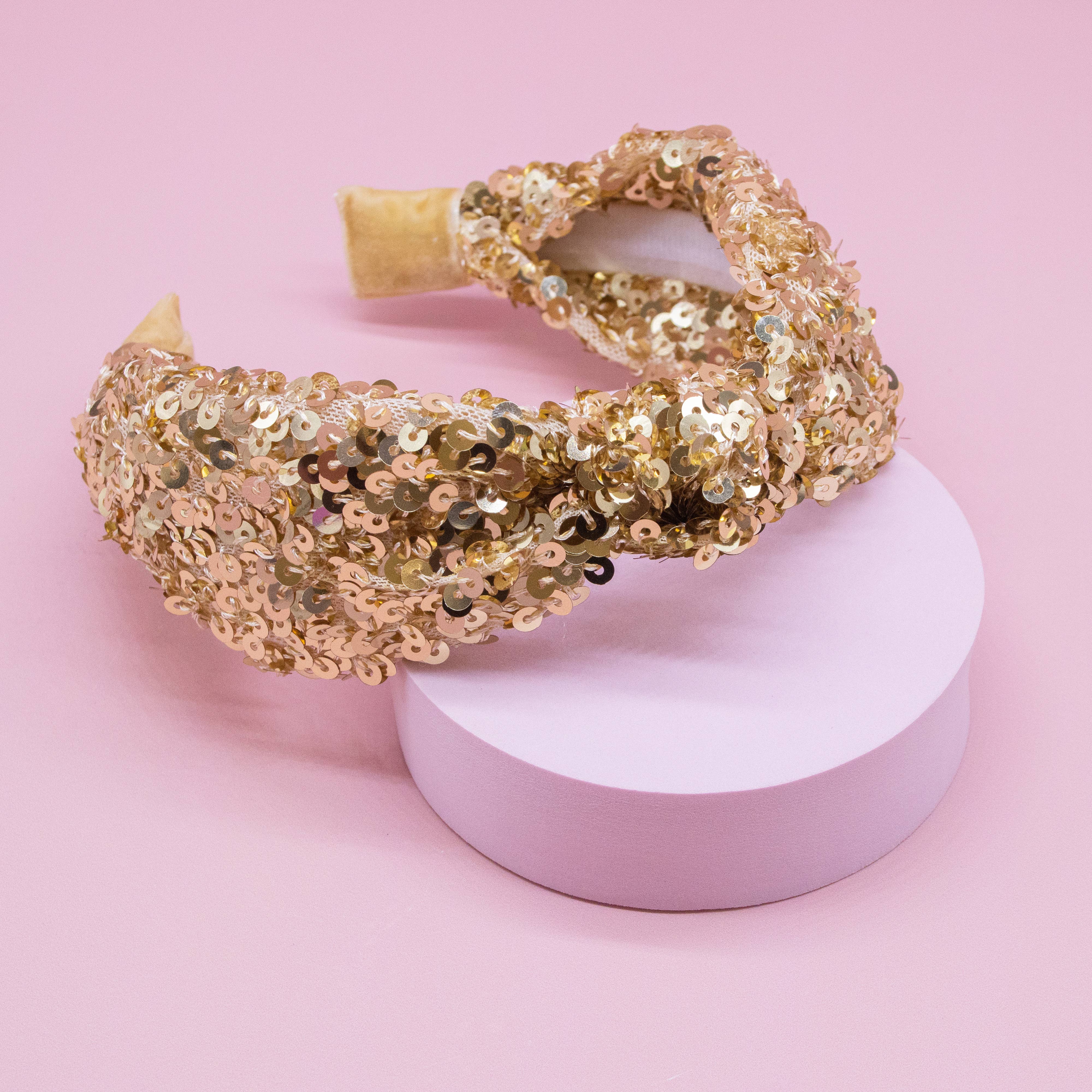 Frog Sac - Wholesale Fashion Headband - Kids - Kids Knot Headband - Sequin Knotted Hair Band Accessories54