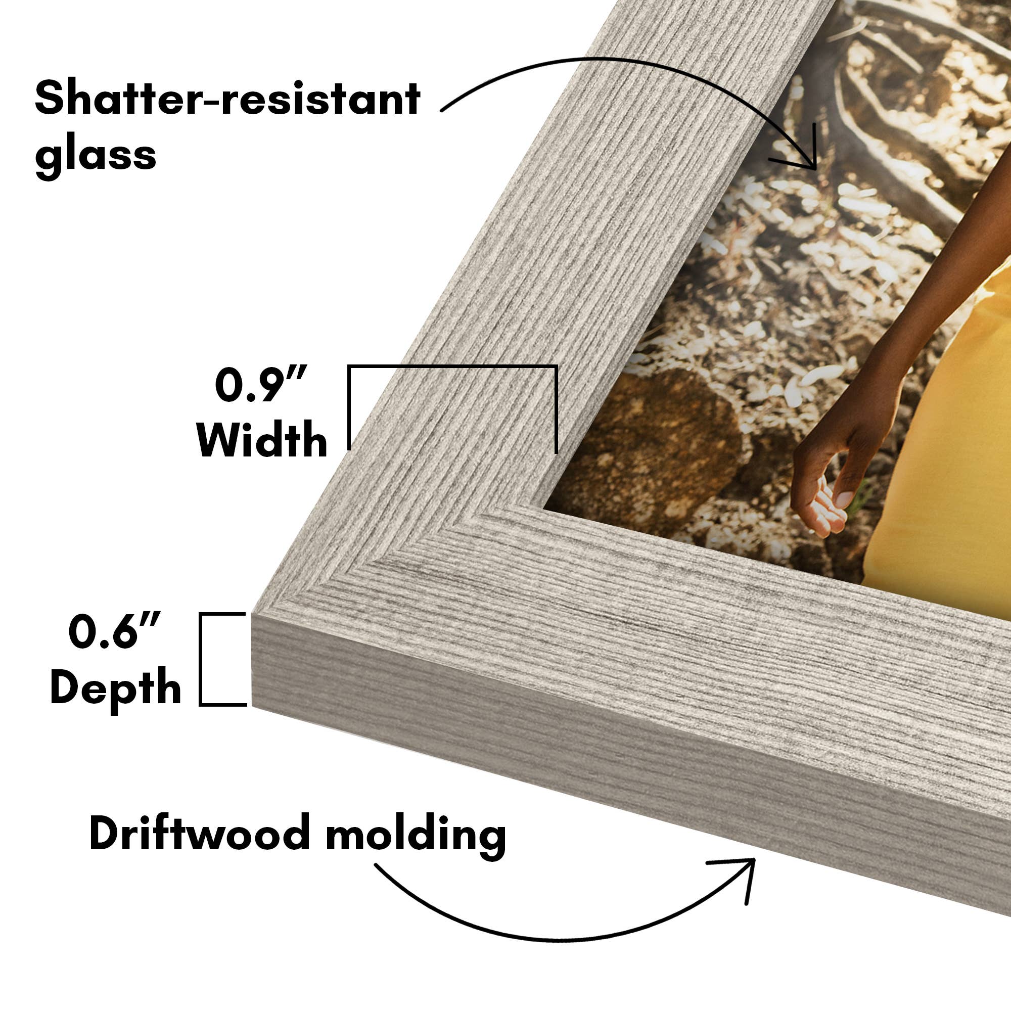 Americanflat - Wholesale Picture Frame - Americanflat 10 Piece Gallery Wall Frames 8x10 5x7 4x621