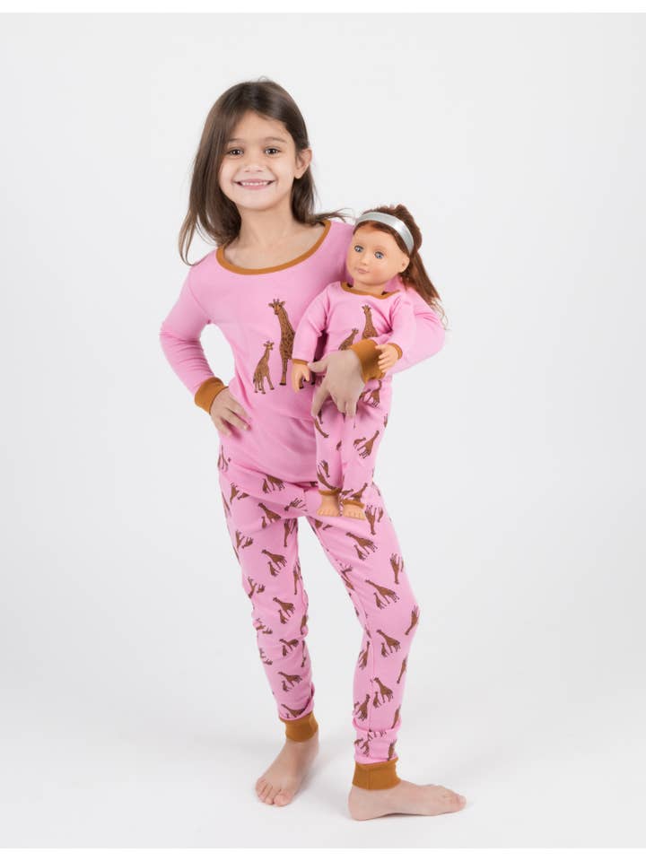 Leveret Pajamas - Wholesale Sleepwear Set - Kids - Kids Girl & Doll Cotton Pajamas22