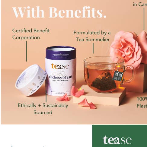 Habladores de estantes para venta al por mayor de Tease | Wellness Tea Blends + Accessories