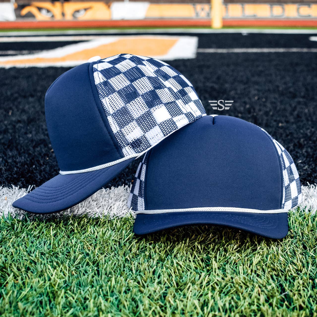 Flying S Company - Wholesale Trucker Hat - Unisex - Checkered Mesh Back Cap12