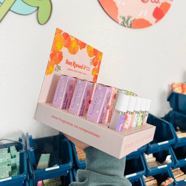 Sun Kissed & Co. - Wholesale Retailer Display - Beauty & Wellness - 10ml Perfume Rollerball Display Box1