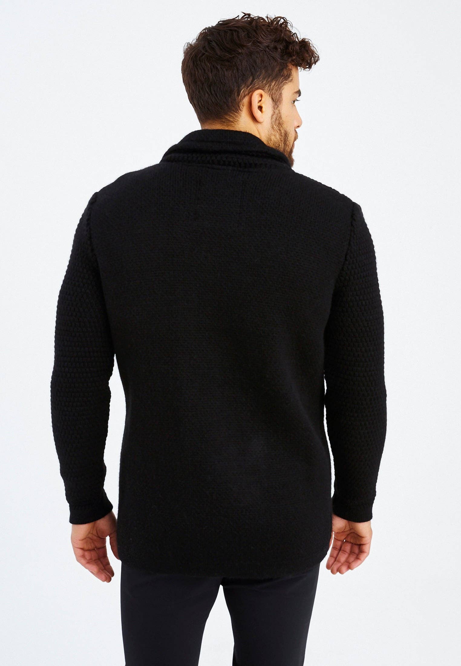 Leif Nelson GmbH - Wholesale Jacket - Men's - Men's Cardigan Shawl Collar LN-60009