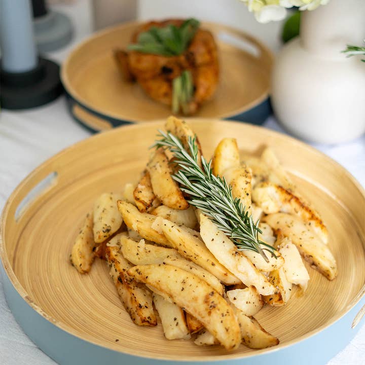 porter green | style + sustainability - Wholesale Serving tray - Smoke | Sebss Large | Biodegradable Bamboo Tray2