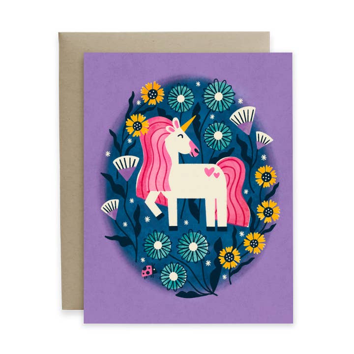 Tarjeta Unicornio para venta al por mayor de Hideaway House Studio