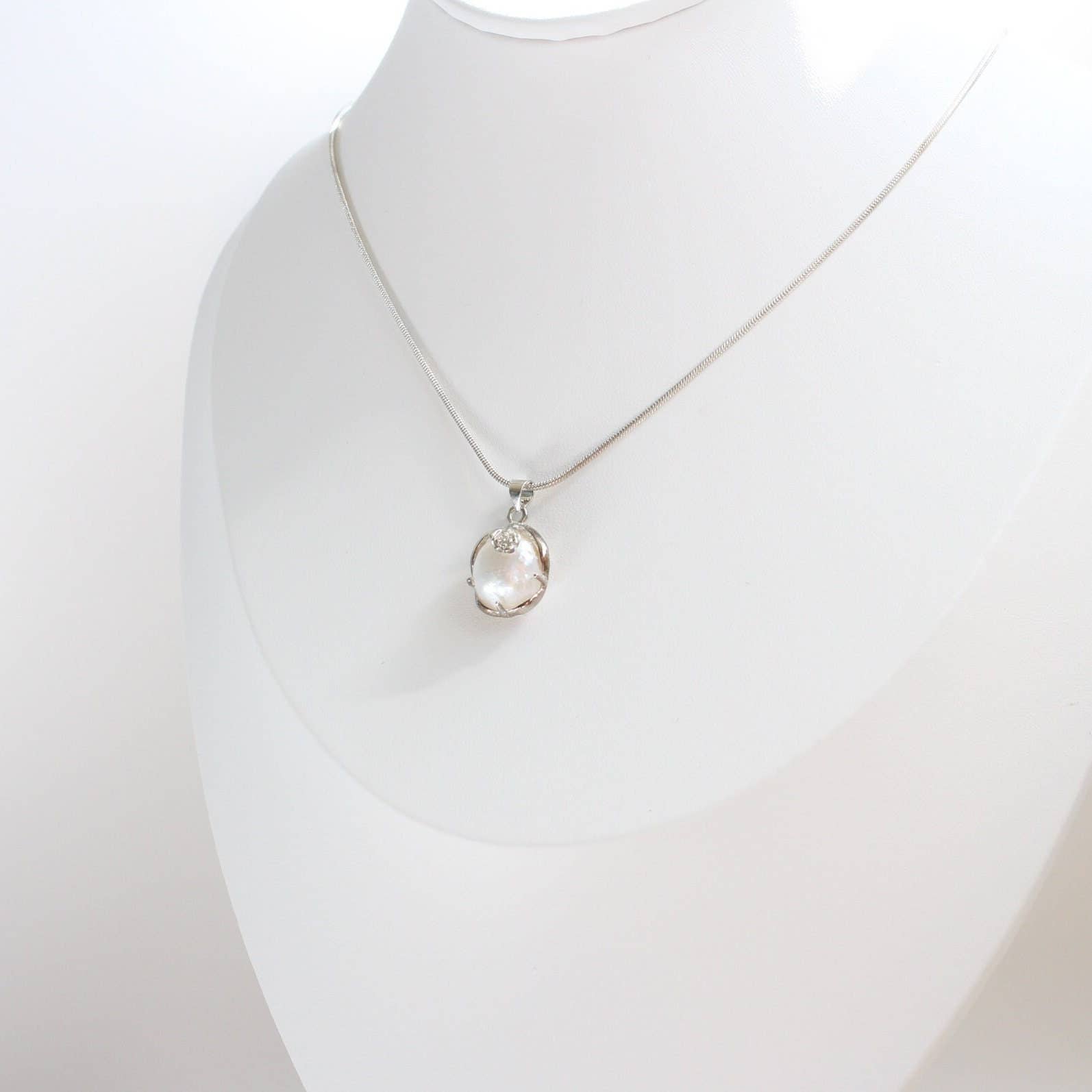 iBijoux - Vendita all'ingrosso Collana con ciondolo/pendaglio - Collana di Perle Coltivate d'Acqua Dolce (1N02)6