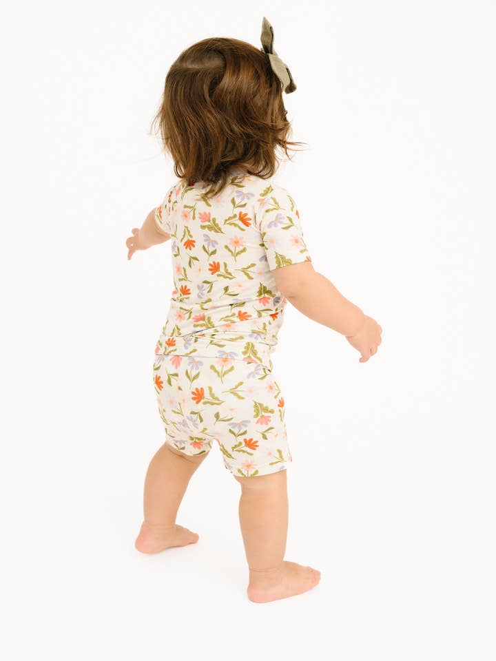 Little One Shop - Wholesale Top & Short Set - Kids - Daisy Daydream Bamboo Shorts Set5