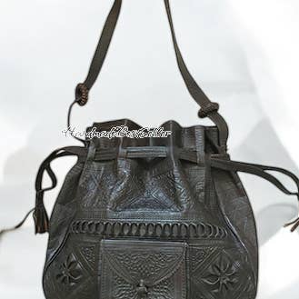 HandmadeBestSeller - Wholesale Backpack - Unisex - Handcrafted Moroccan Leather Backpack with Embossed Design 8