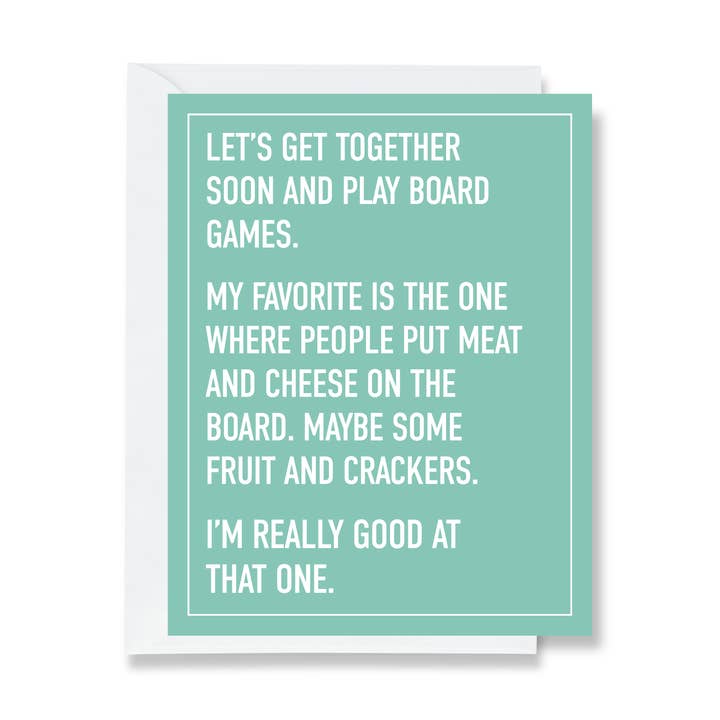 carte d'amitié amusante ou pour toute occasion | jouons à des jeux de société pour la vente par Ink & Attitude Stationery Company LLC