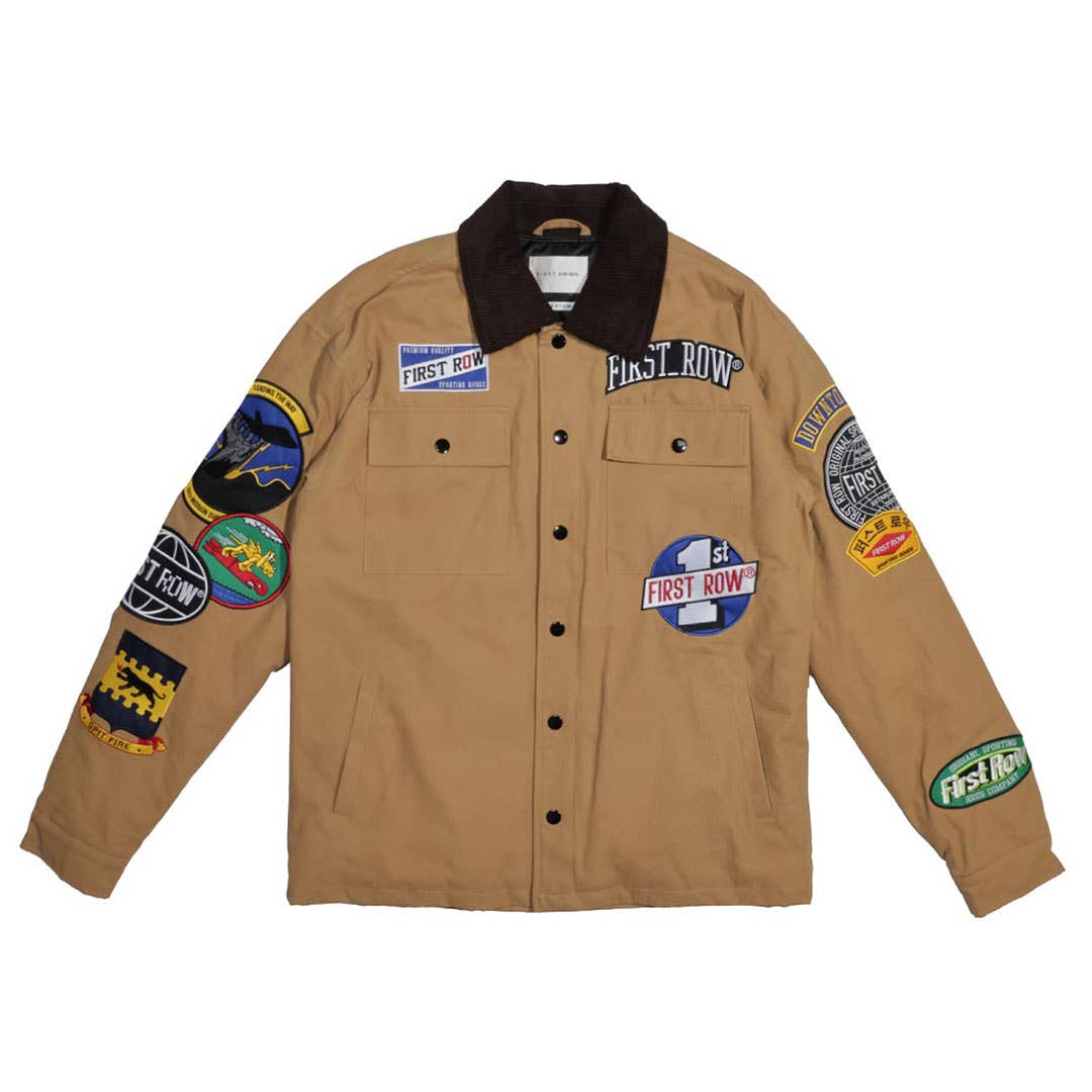 TIMBERLAND GRAPHIC PATCHES WORKWEAR JACKET for wholesale on Faire0