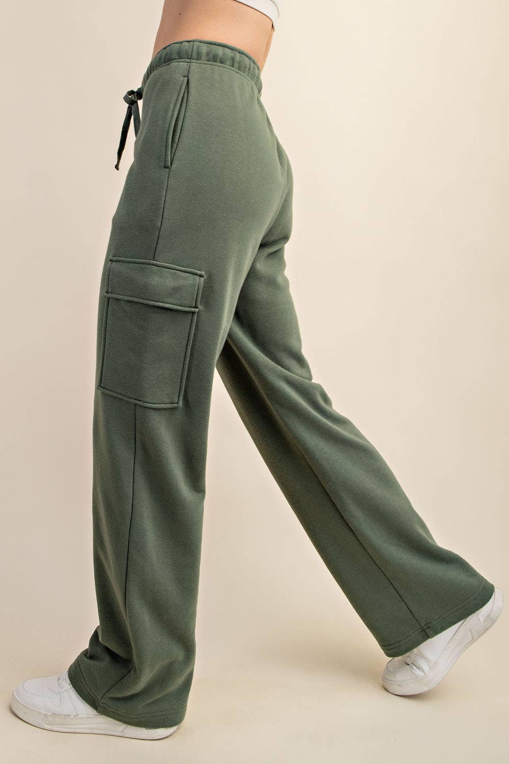 Rae Mode - Wholesale Pants - Women's - FRENCH TERRY STRAIGHT CARGO SWEATPANT37