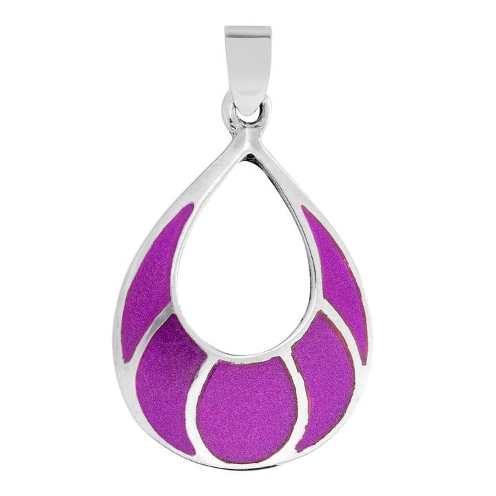 Purple Shell Large Pendant (USA-DDP) for wholesale by Silver Jewellery Cavern Wholesale