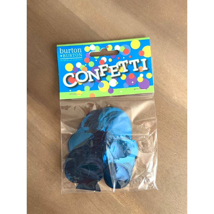Hullaballoons - Wholesale Confetti - Blue Confetti | Blue Gender Reveal Confetti | Shiny Mylar 1"1