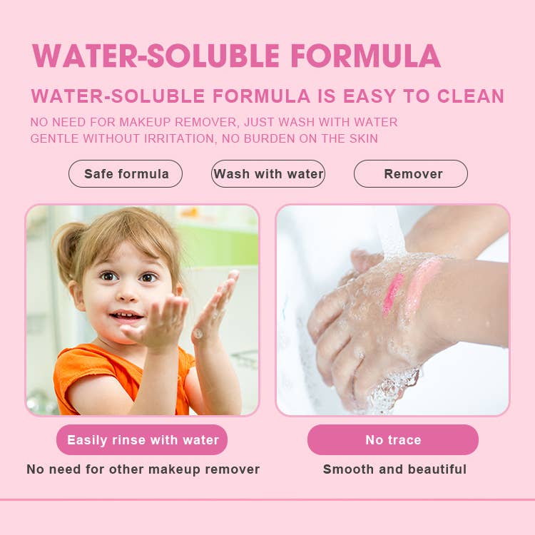 Queen Esther's Essentials – Engroshandel Make Up - Børn – Børne Makeup Sæt, Giftfri og Vaskbar Legetøjsmakeup2