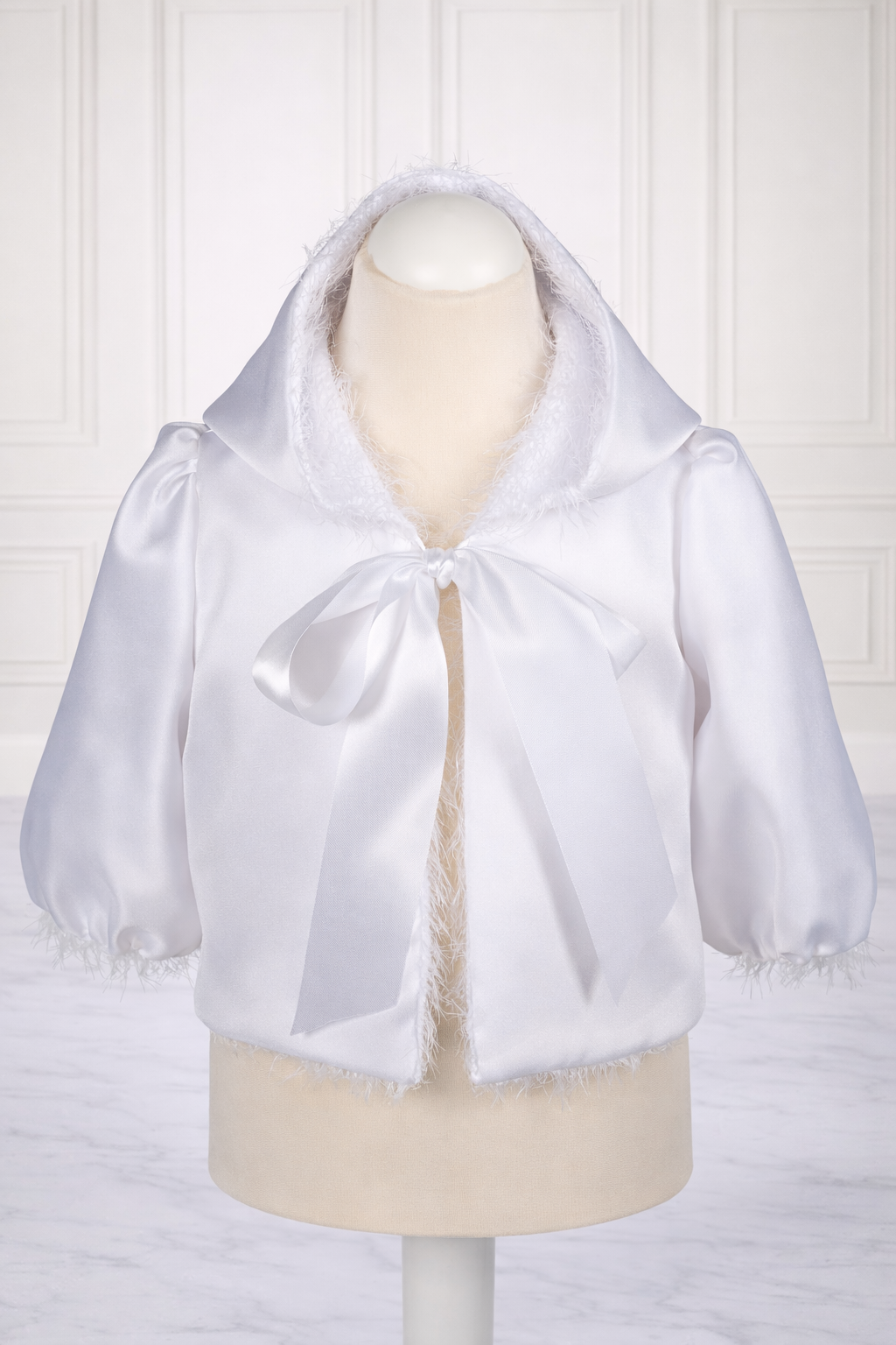 Bajabella – wholesale Jacket – Baby – Baby Girl Jacket, Christening Bolero, Faux Fur, Satin1