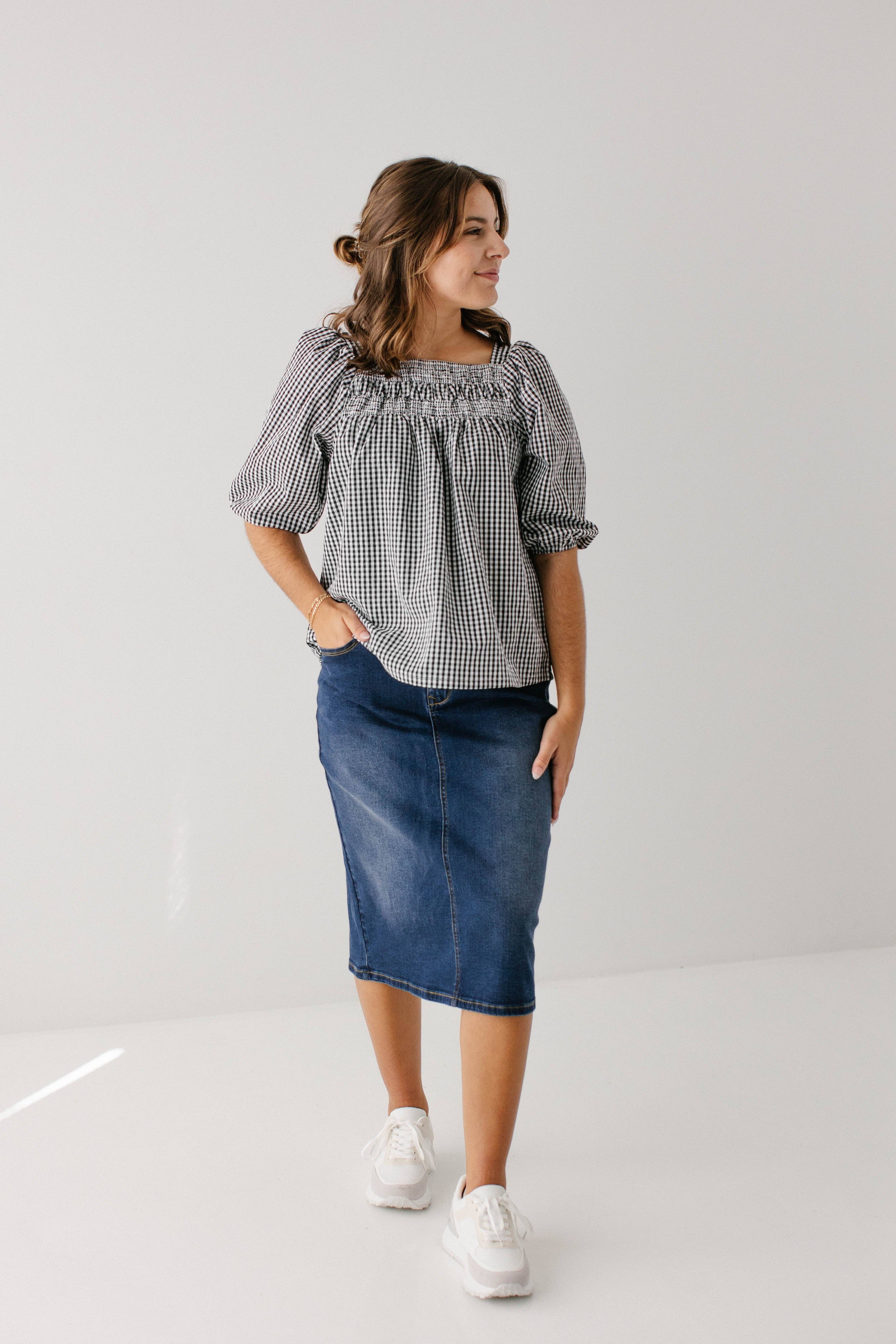 The Main Street Exchange - Wholesale Skirt - Women's - 'Wren' Classic Denim Skirt17