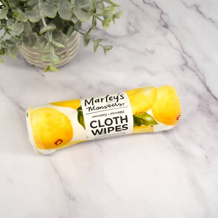 Marley's Monsters - Wholesale Face & Body Wipes - Cloth Wipes: Prints - 12 Count Packs - Case of 63