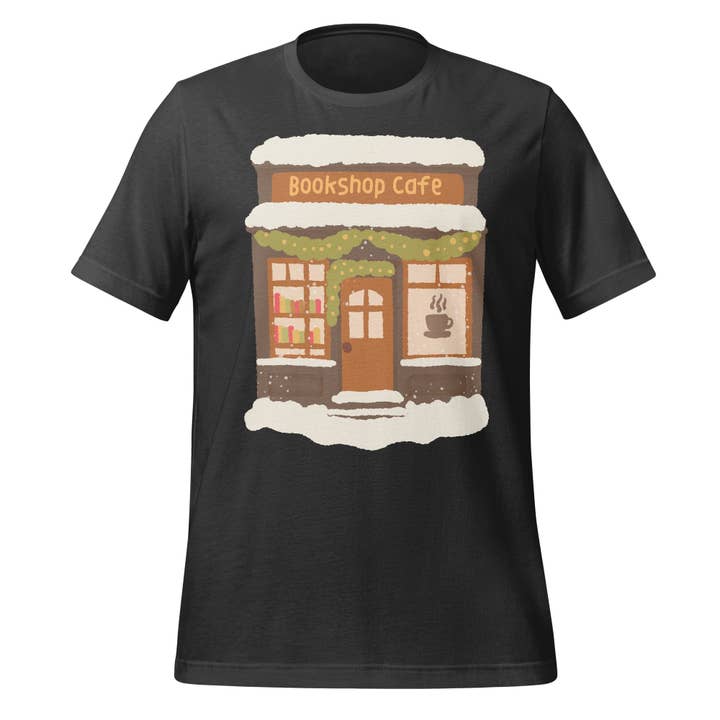 Winter Bookshop Tee for wholesale by MagicMerchEmporium
