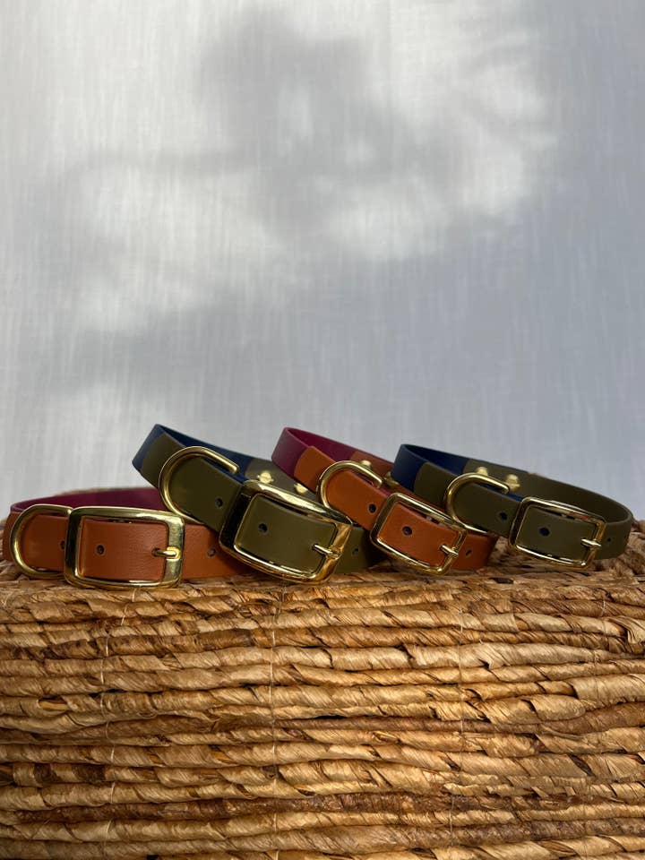 Custom Two-Tone Collar for wholesale by Moss Dog Collars