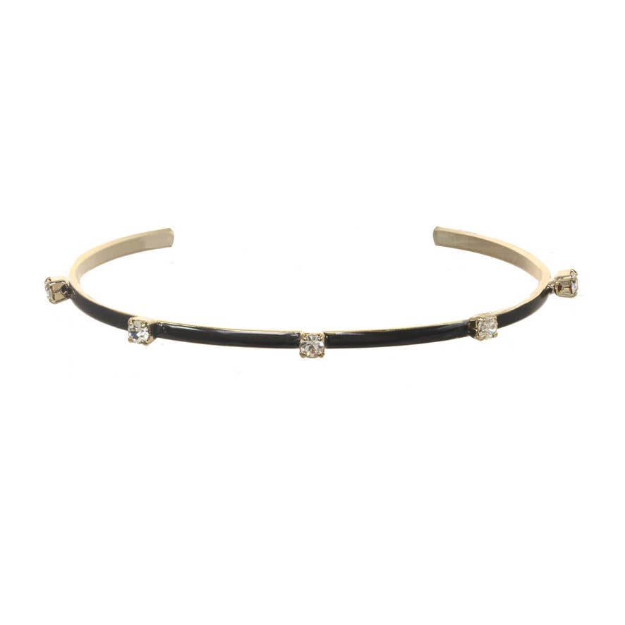TOVA - Vente Bracelet manchette - Bracelet manchette Everly en laiton plaqué or clair2