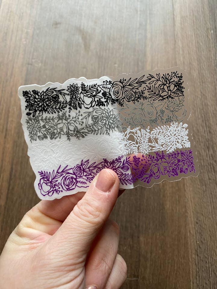 Vinyl-Aufkleber mit Blumenmuster, Flagge von Pride, groß für den Großhandel von the letters mdn