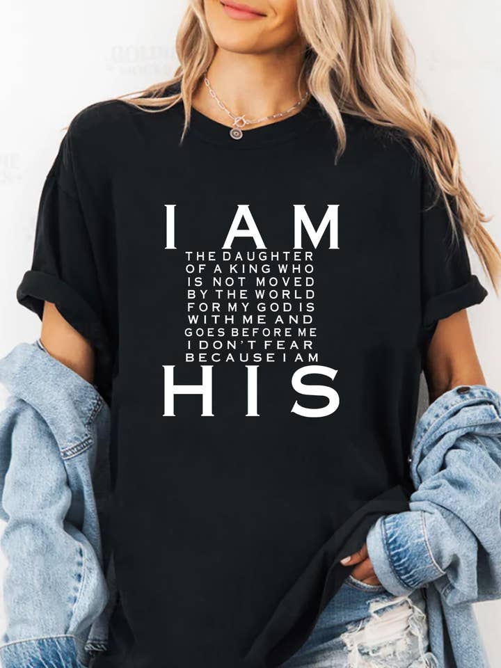 Sou Dele T-shirt Unissexo com Gola Redonda por atacado de Top Avenue