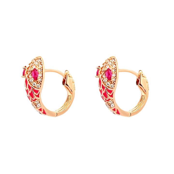 Boucle d'oreille serpent - QJ227756D73 GOLD pour la vente par AMORINO SRL