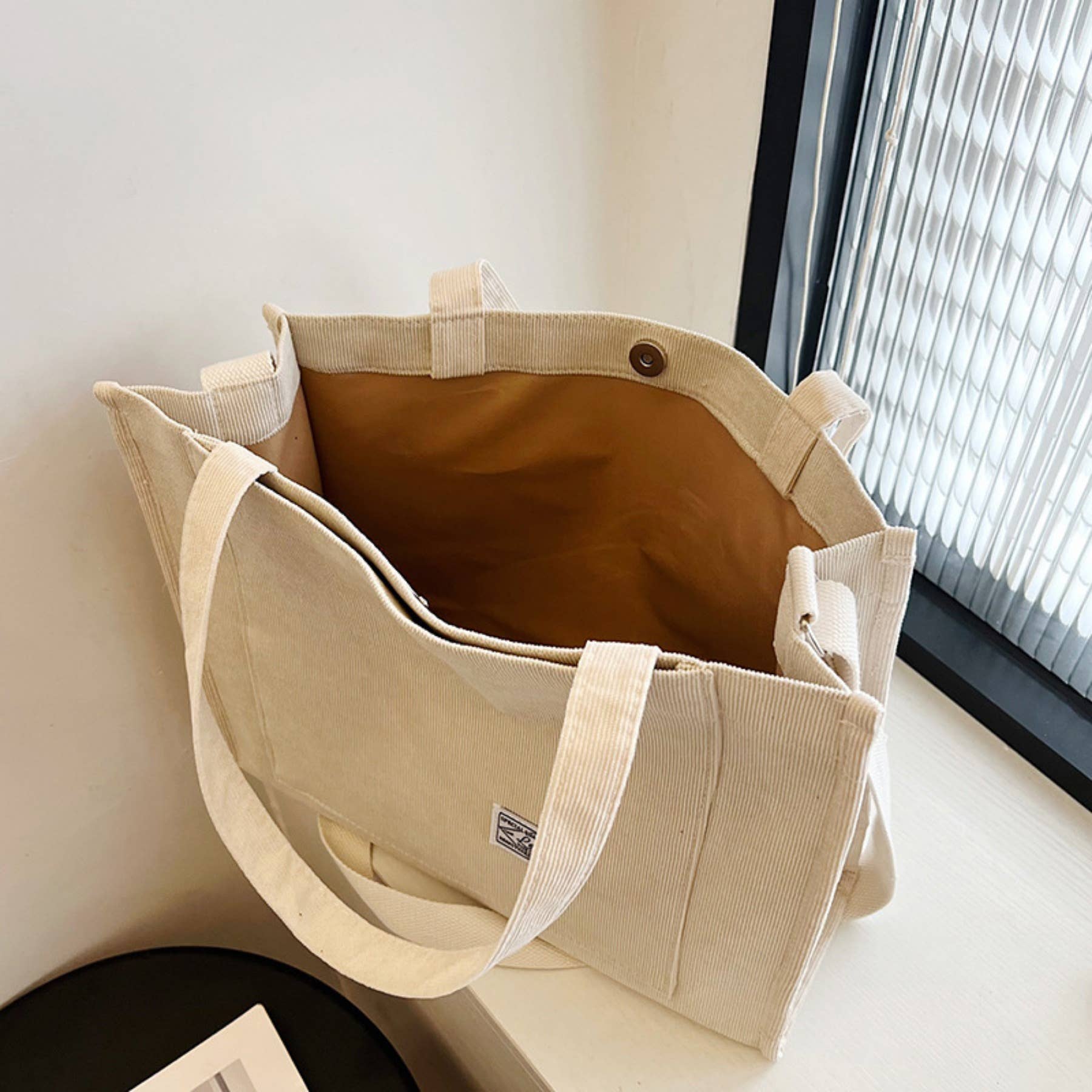 wandf - Wholesale Tote Bag - Women's - Corduroy Tote Bag Handheld and Single Shoulder School Tote5