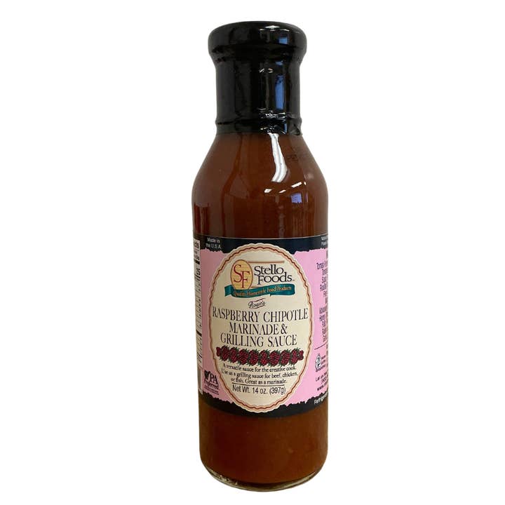 Stello Foods, Inc. - Wholesale Sauce - Stello Foods - Rosie's Raspberry Chipotle Marinade and Grilling Sauce 14 oz