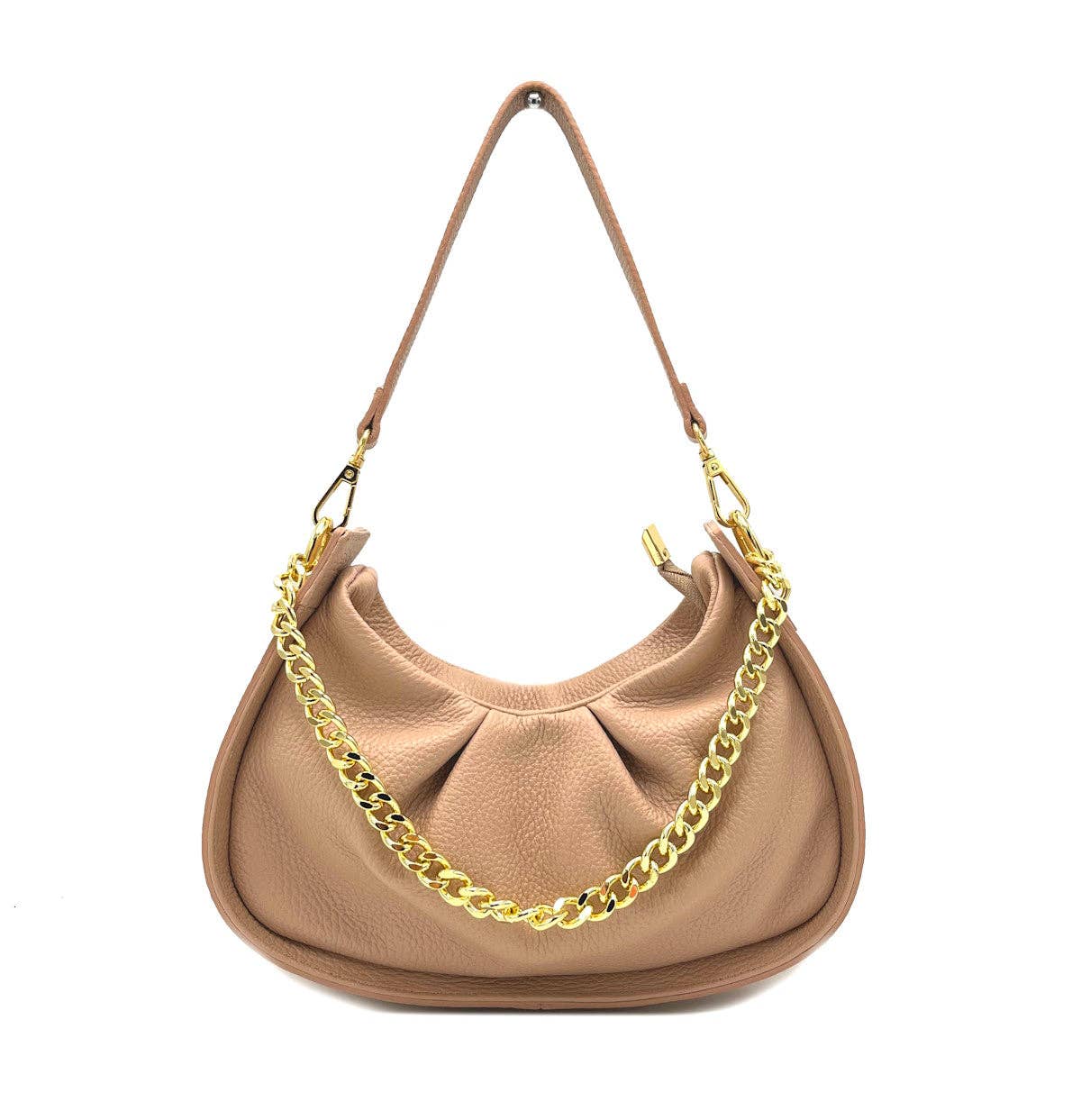 Suie Valentini srl – wholesale Axelremsväska – Dam – Kedjeväska i äkta läder, tillverkad i Italien, art. 1124405