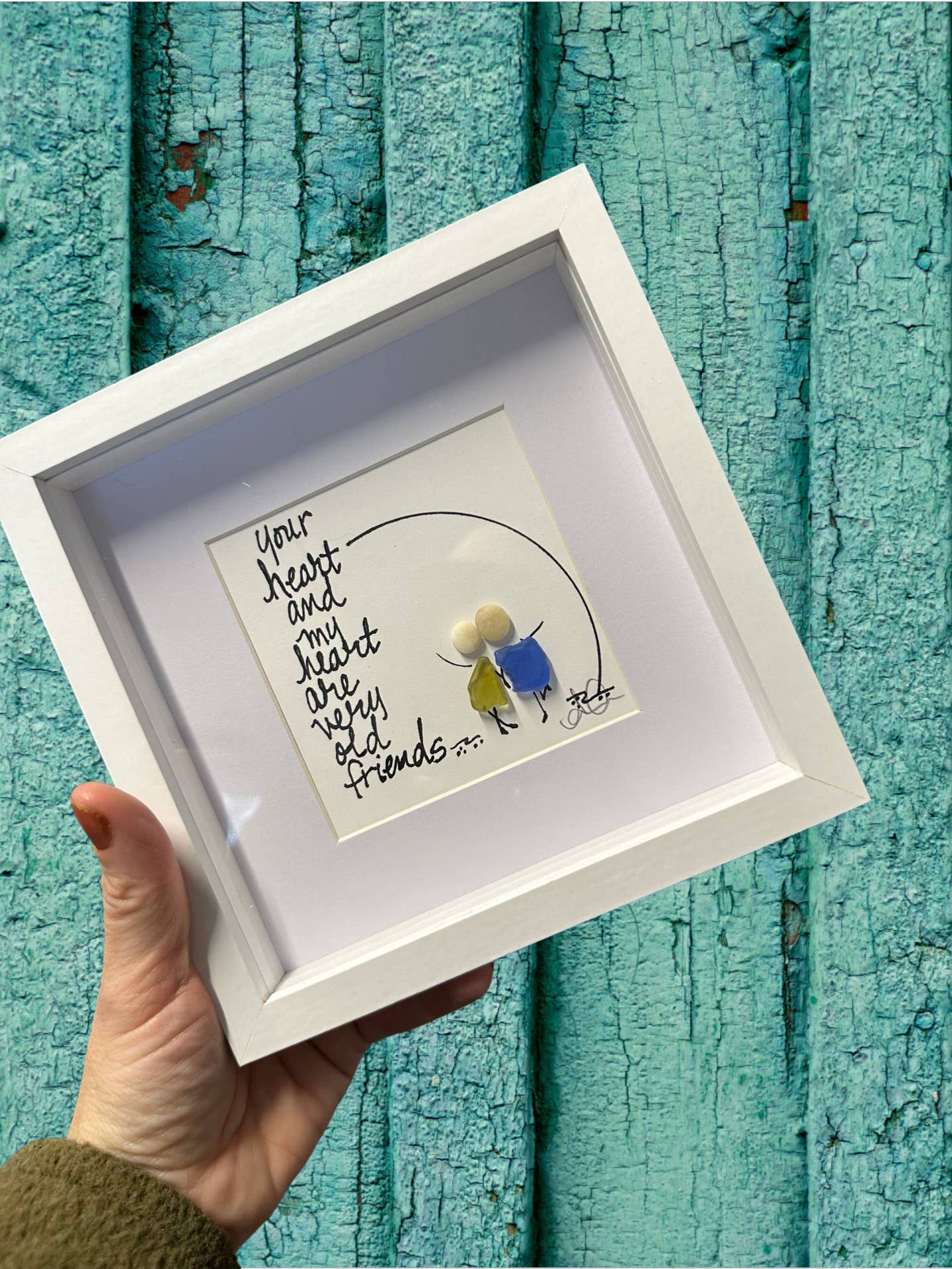 Back Bay Designs - Wholesale Art Print - Old friends Seaglass art
