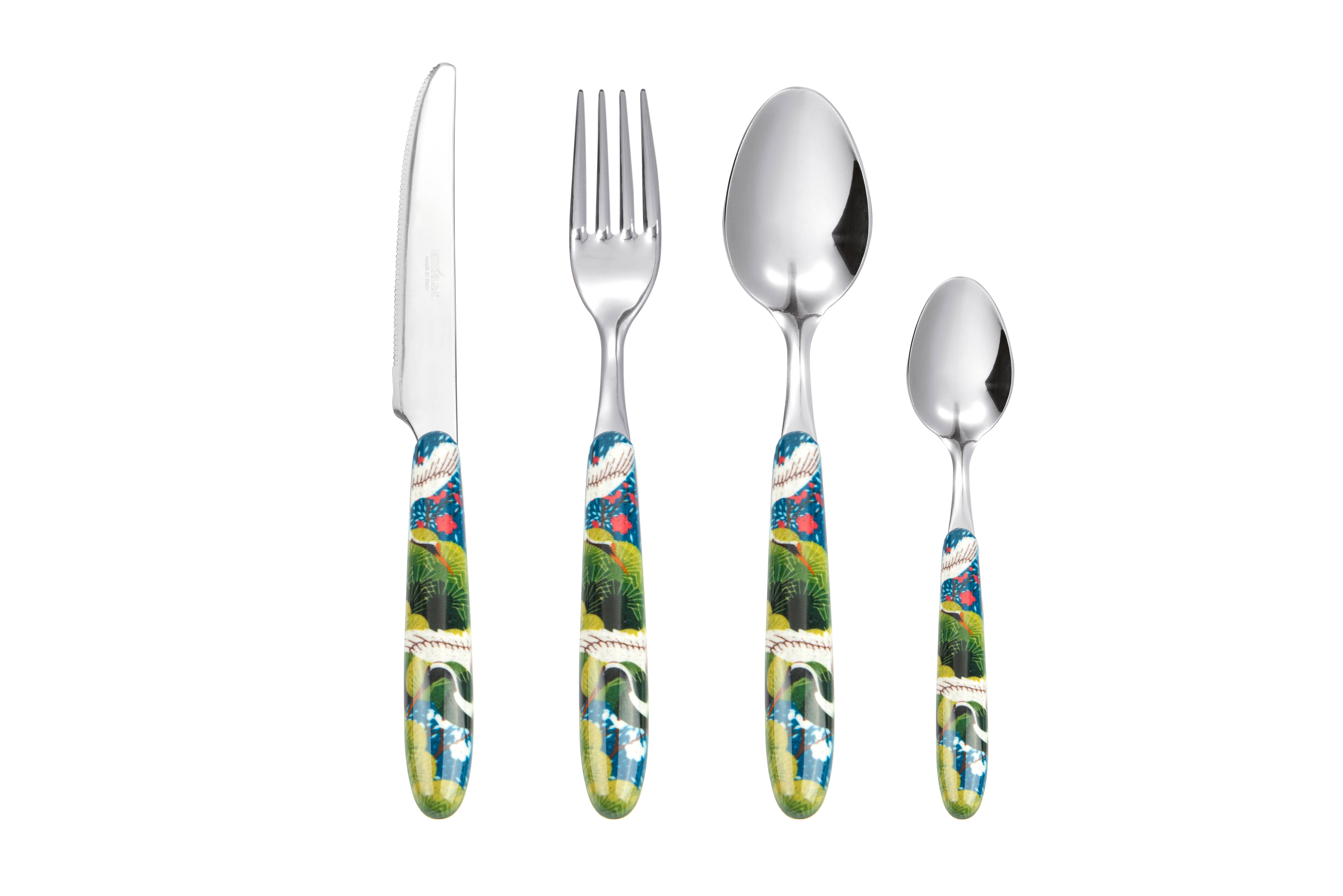 multicolour 24-Piece Kimono Cutlery Set MTD for wholesale on Faire4