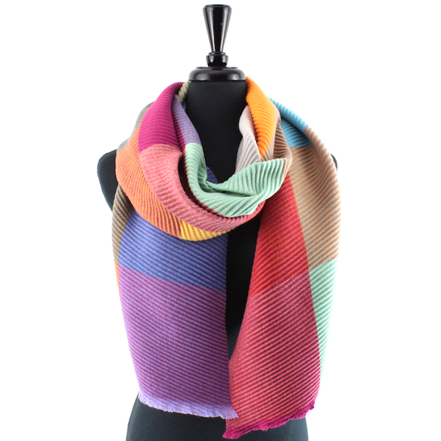 Pretty Persuasions - Wholesale Scarf - Women's - S24124 Merrymaking Pleated Scarf15