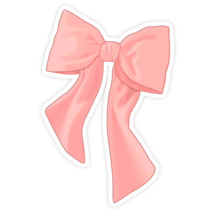 Shop Trimmings - Wholesale Sticker - Pink Ribbon Bow Sticker