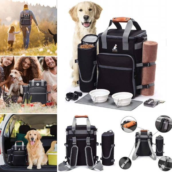 St. Louis Wholesale LLC - Wholesale Cooler/Cooler Bag - RuffDog Coolers - BLACK - The Weekend Organizer Backpack