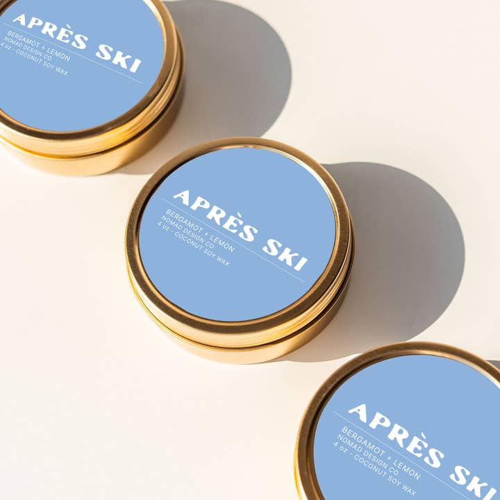 Nomad Design Co - Wholesale Travel candles - Apres Ski Travel Tin Candle1