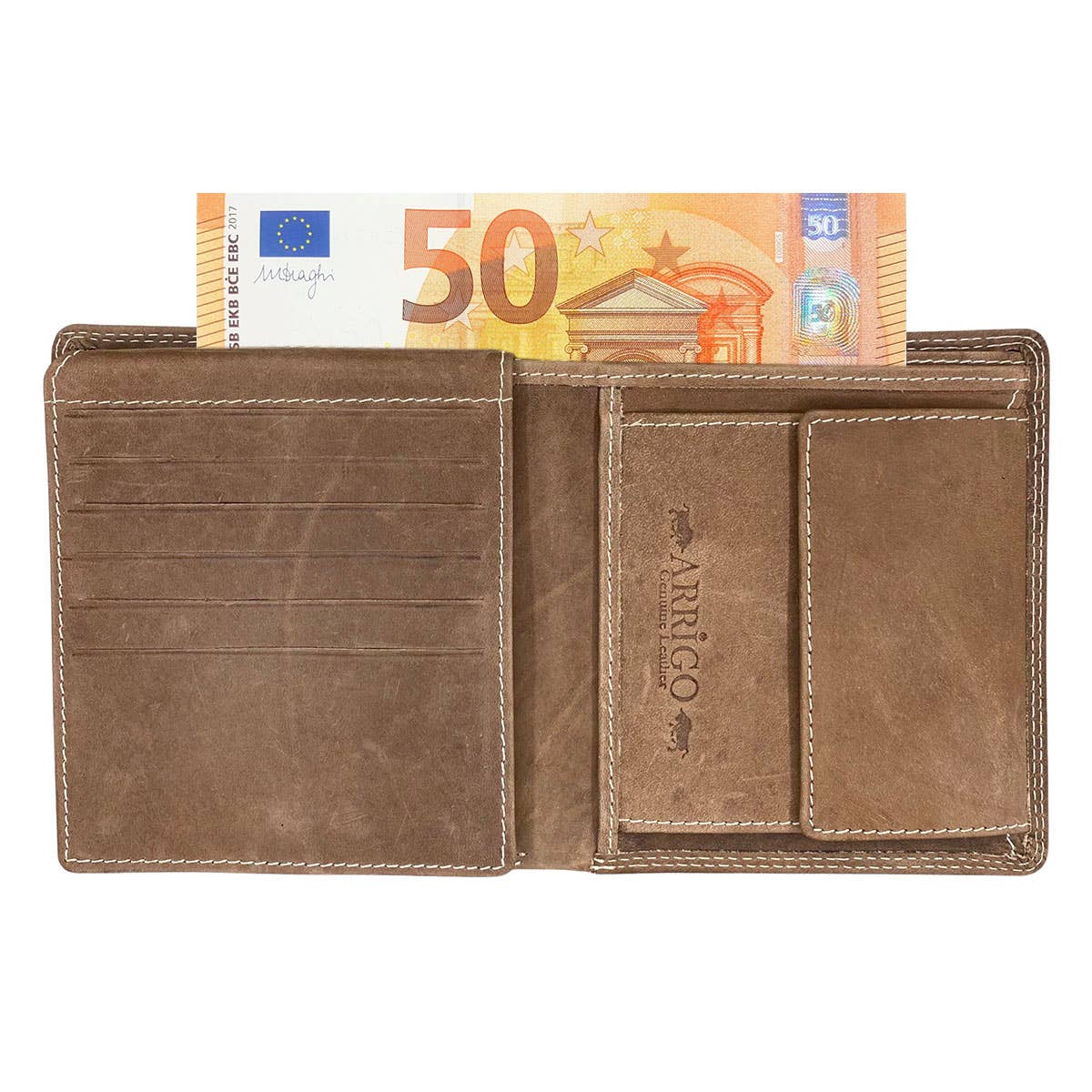 Arrigo - Wholesale Wallet - Men's - Wallet Men Billfold Model - Buffalo Leather - 3 Colours15