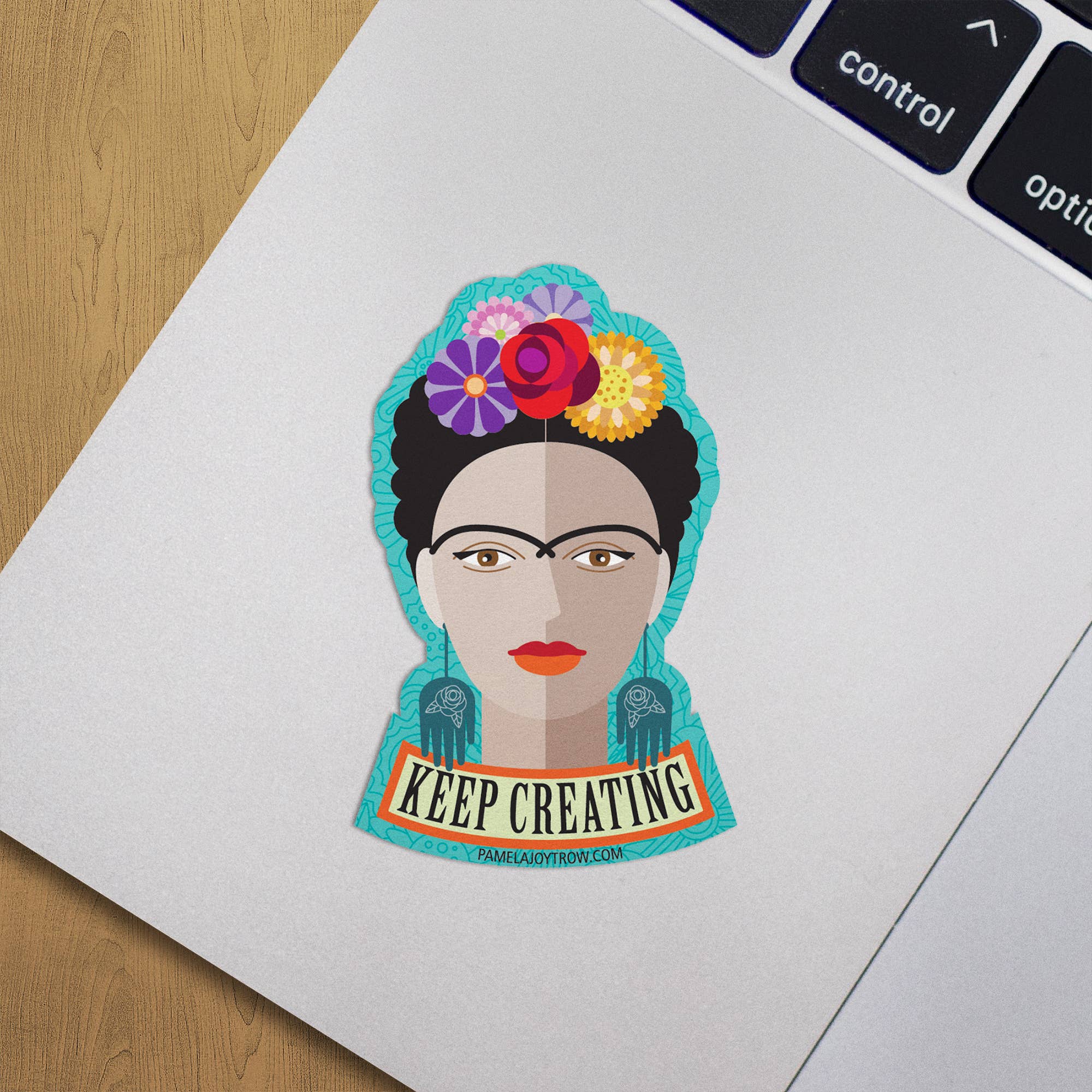 The Art of Pamela Joy Trow – Engroshandel Klistermærke – Frida Hold Oprettelse Sticker1