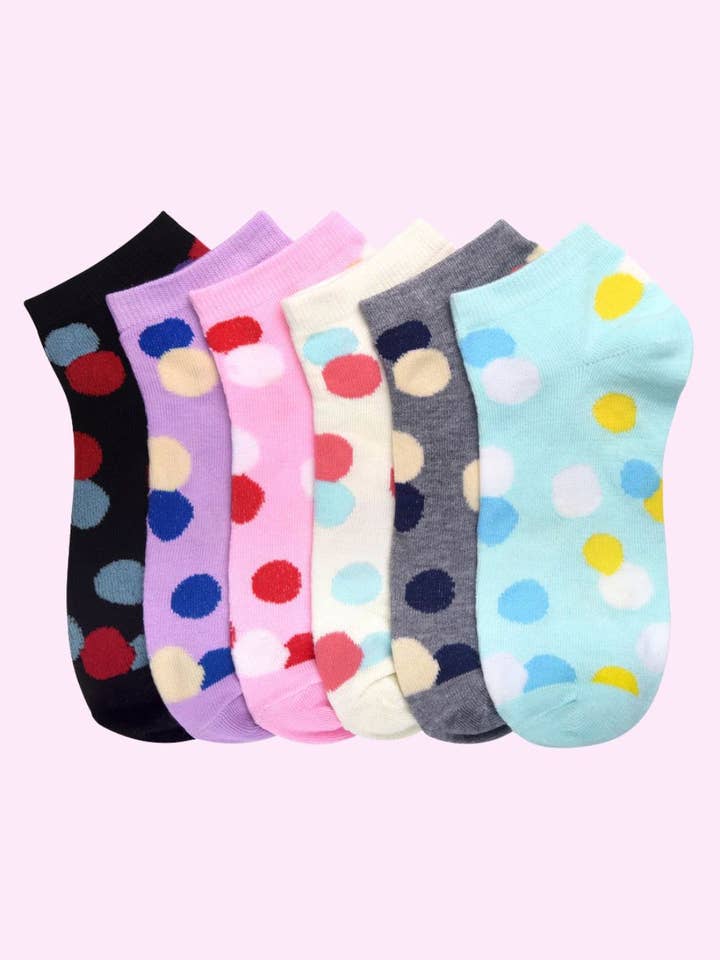 Amerikan Basics – wholesale Strumpor - Dam – Damsockor med roliga motiv | Prickar