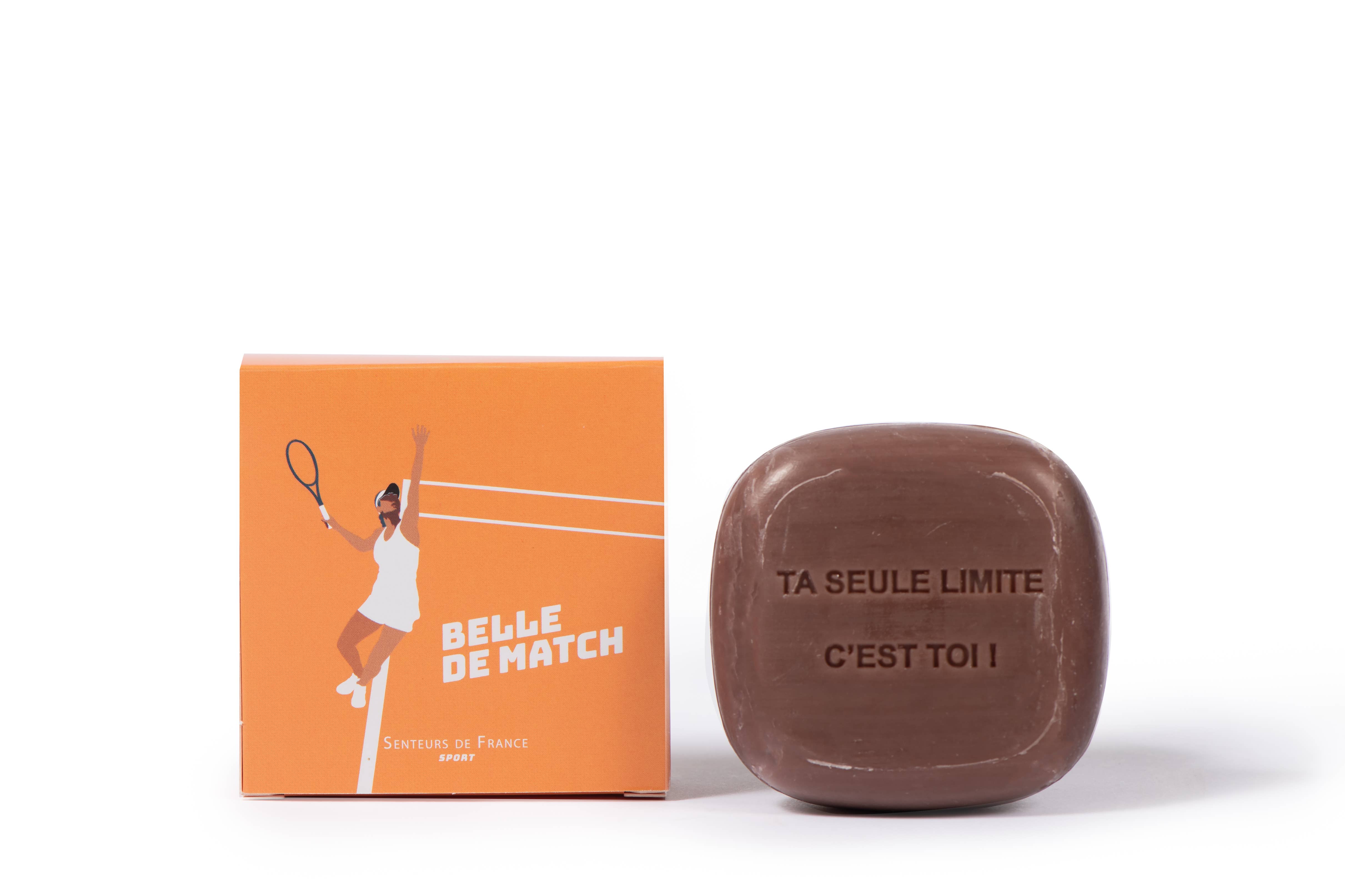 Senteurs De France – Großhandel Feste Seife – Sportseife „Belle de Match“ mit Bernstein-Duft