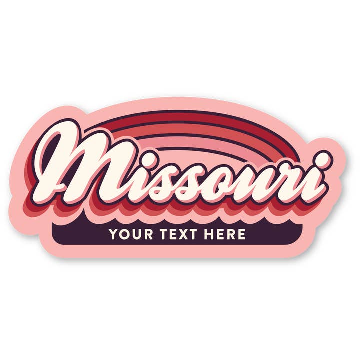 Desk Ornament - Missouri Retro Name for wholesale by Morris Magnets