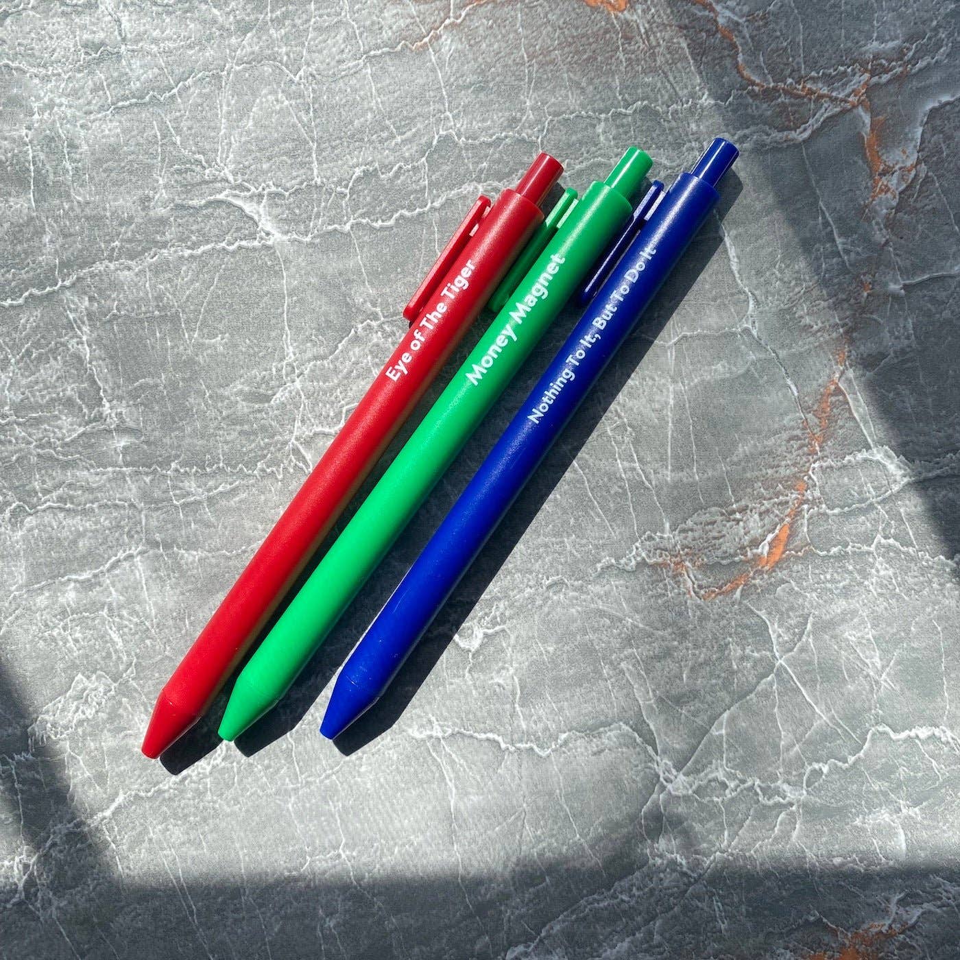 PleaseNotes Goods - Affirmation-Filled Goods - Wholesale Pen - Affirmation Gel Ink Pens - 3 Pack7