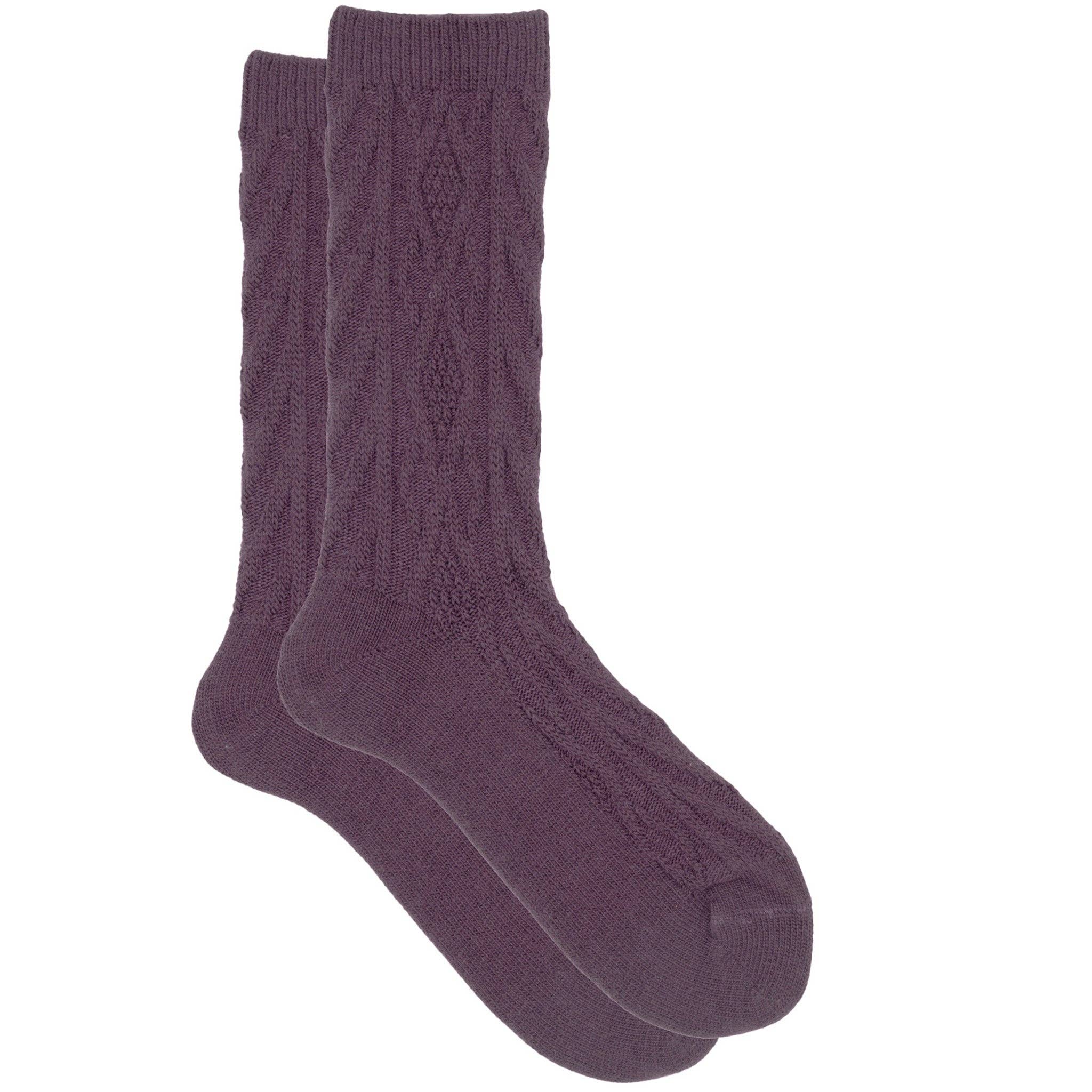 iLux – wholesale Socks – Women's – Demi - Cozy Cashmere Silk Jacquard Crew3