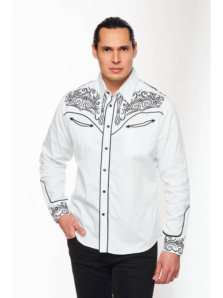 Rodeo Clothing – wholesale Skjortor – Herr – RODEO Västra broderier Cowboy Outfit Skjortor för män