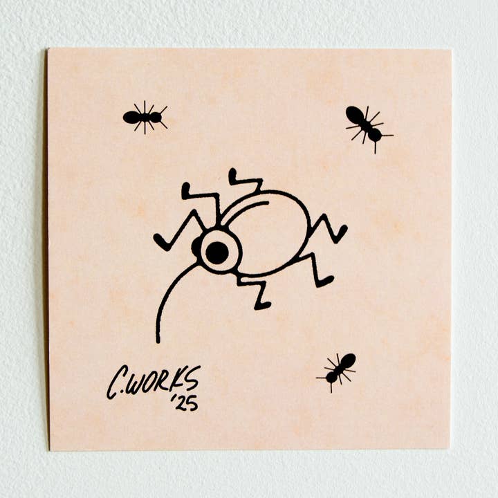 Curlworks - Wholesale Art Print - Weevil & Ants Tattoo Flash Sheet0