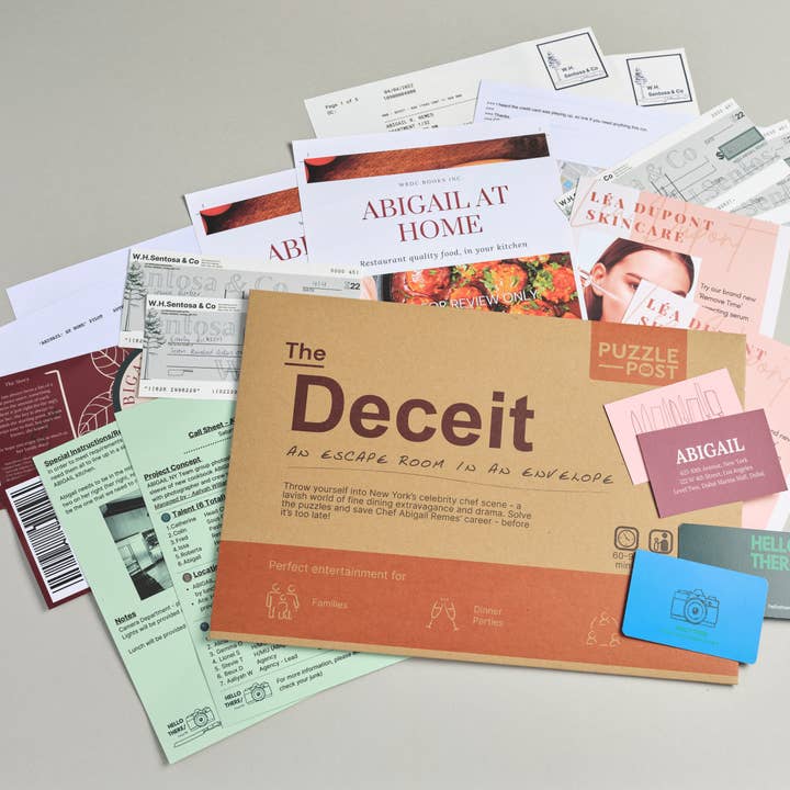 Puzzle Post Games - Wholesale Board Game - Escape Room | Puzzle Game | Board game | The Deceit