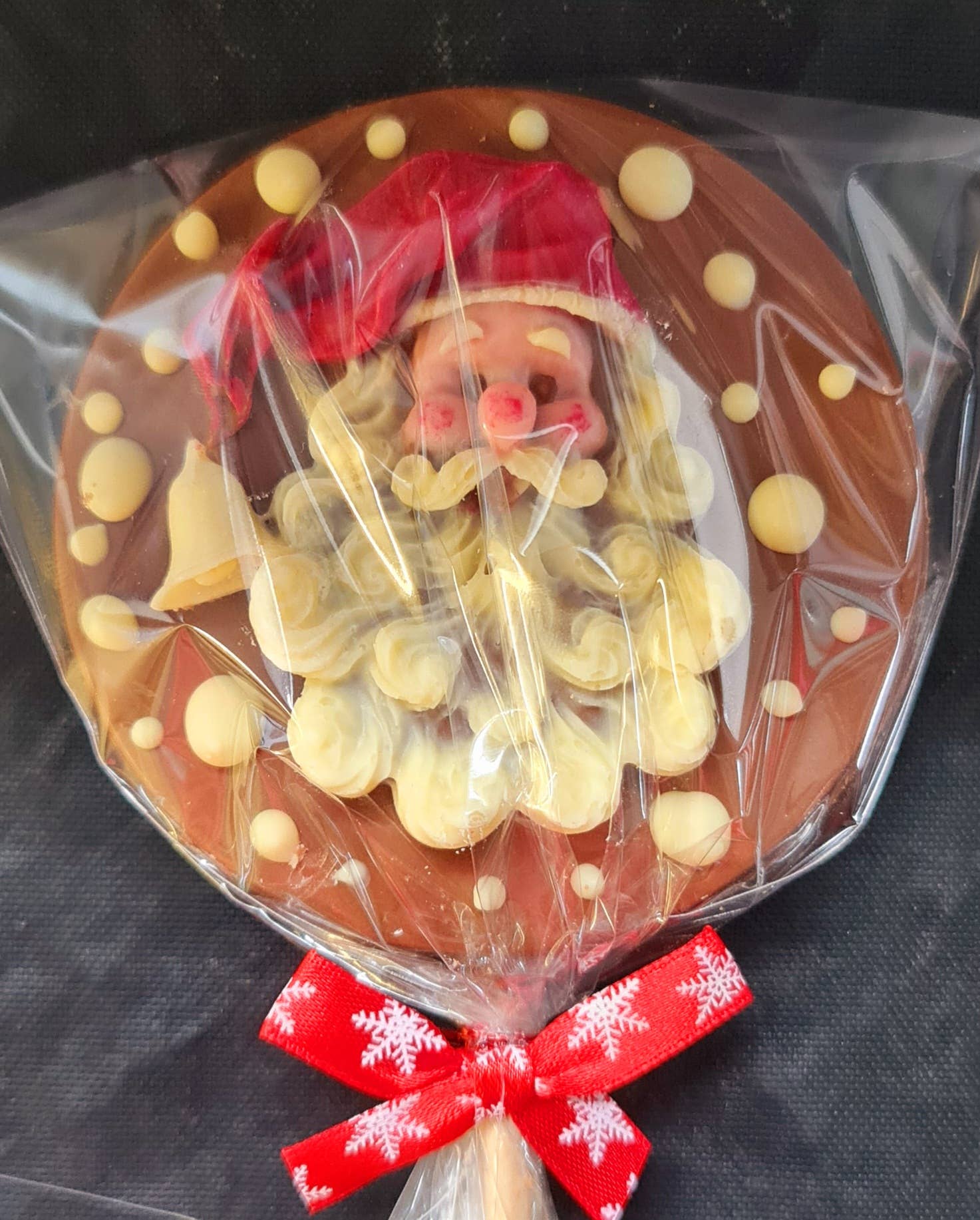 Cwtsh Chocolate - Wholesale Chocolate - Large Father Christmas Lollipop